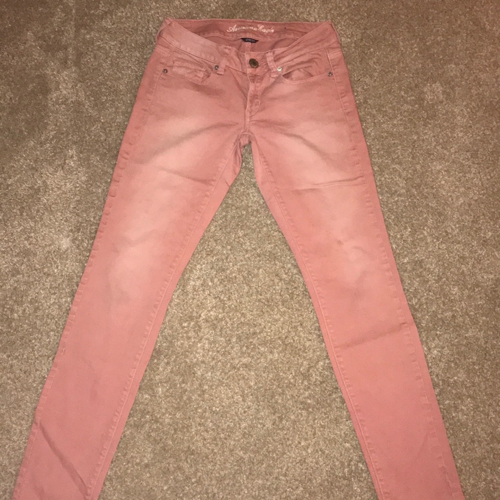 Pink American eagle jeans